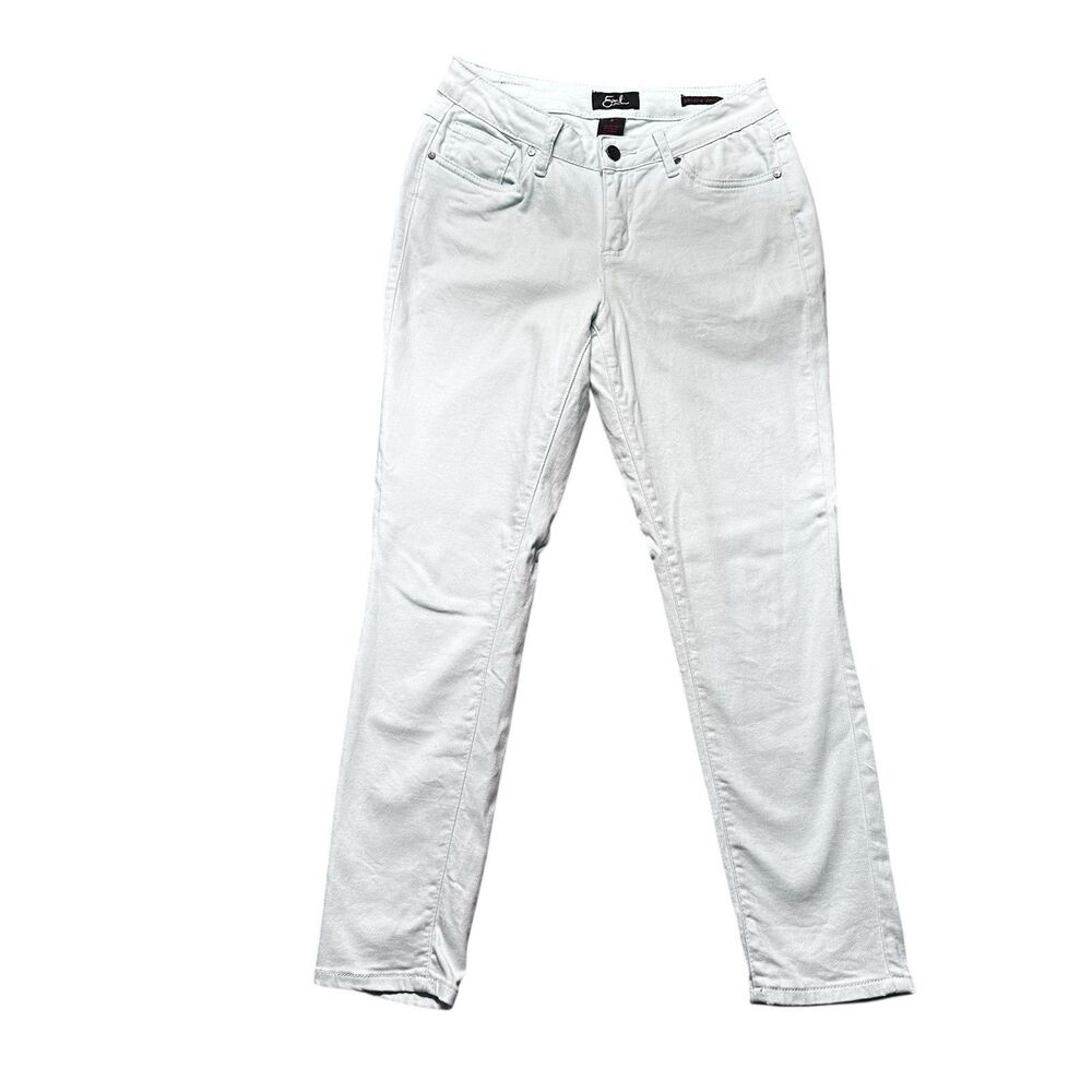 Earl Jean Womens Size 6 Skinny Ankle Pants Mint Green Mid Rise Stretch EUC